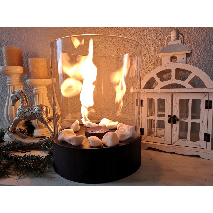 Planika - bioetanolitakka 32,1x25,1 cm 2,5kW musta
