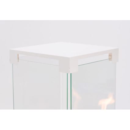 Planika - Ulkoinen kaasutakka 142x36 cm 8kW 1xAAA valkoinen + suojapeite