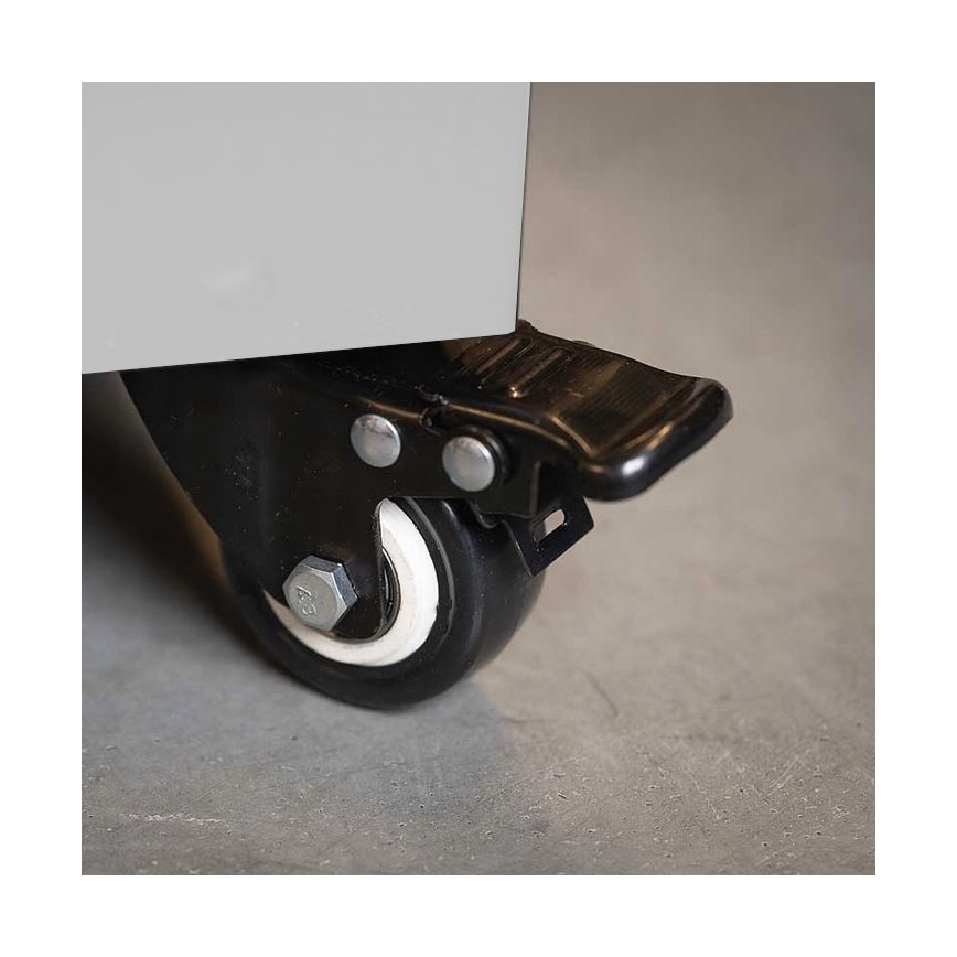 Planika - Ulkotila kaasu takka 142x36 cm 8kW 1xAAA valkoinen + suojus