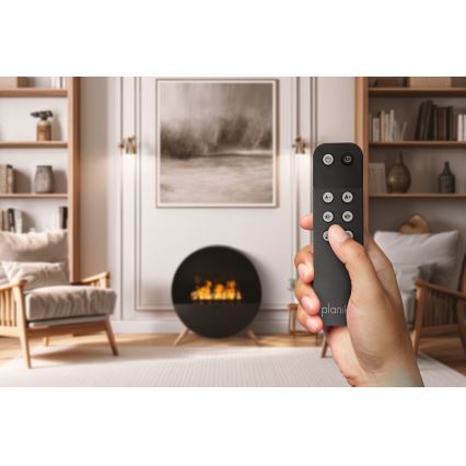 Planika - Höyrytakka kaukosäätimellä 72,9x65,3 cm 125W/230V musta