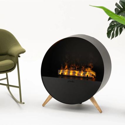 Planika - Höyrytakka kaukosäätimellä 72,9x65,3 cm 125W/230V musta