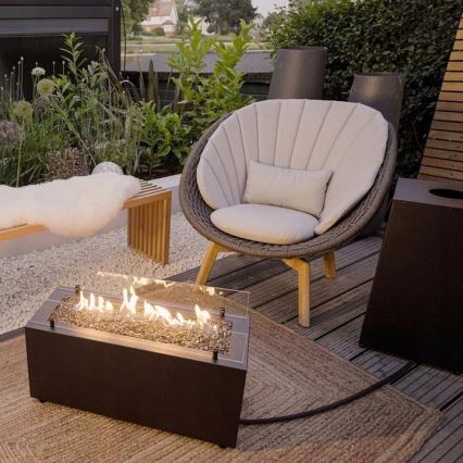 Planika - Ulkokäyttöinen kaasukamiina 41,4x69,8 cm 10 kW 1xAAA musta + suojakansi