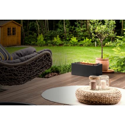 Planika - Ulkokäyttöinen kaasukamiina 41,4x69,8 cm 10 kW 1xAAA musta + suojakansi