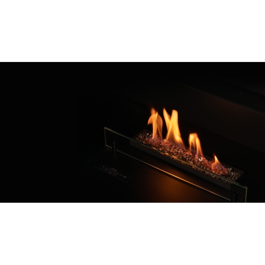 Planika - Sisäänrakennettava monikäyttöinen BIO-takka kaukosäätimellä 56,2x75 cm 2,5kW/230V