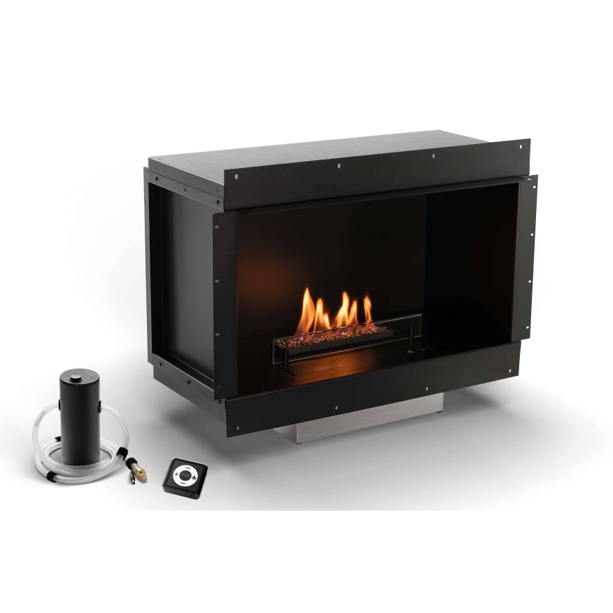 Planika - Sisäänrakennettava monikäyttöinen BIO-takka kaukosäätimellä 56,2x75 cm 2,5kW/230V