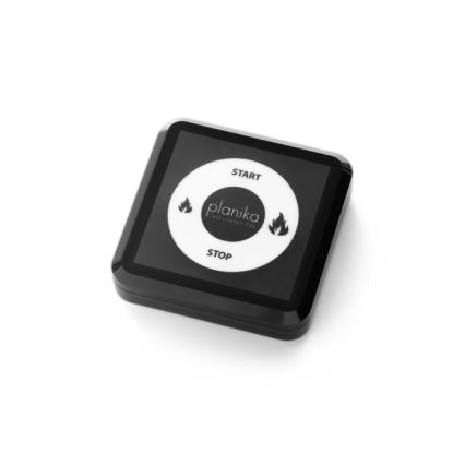 Planika - BIO-takka kaukosäätimellä 83,5x48 cm 2,5kW/230V musta