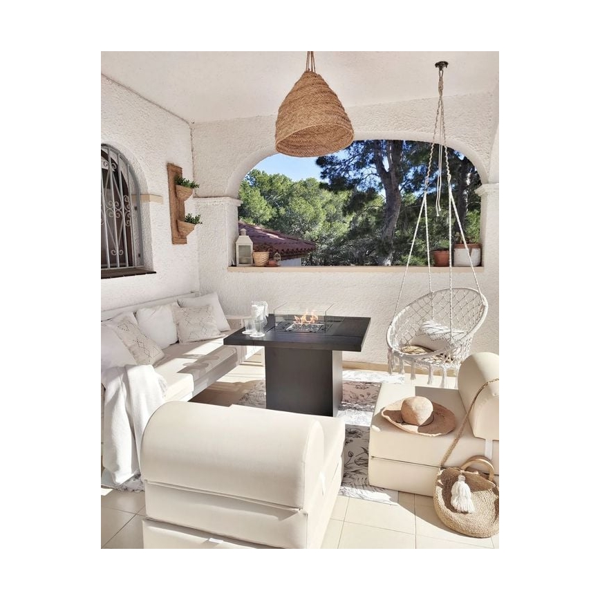 Planika - Ulkokäyttöön tarkoitettu kaasukamiina 79,7x90 cm 10 kW 1xAAA musta + suojapeite