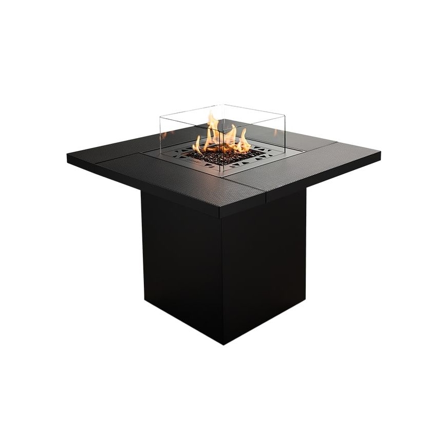 Planika - Ulkokäyttöön tarkoitettu kaasukamiina 79,7x90 cm 10 kW 1xAAA musta + suojapeite