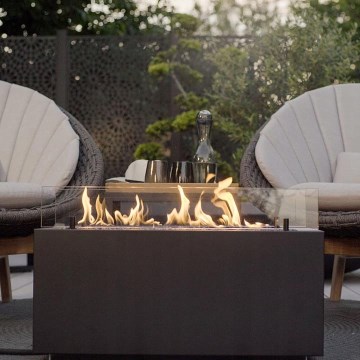 Planika - Ulkokäyttöinen kaasukamiina 41,4x69,8 cm 10 kW 1xAAA musta + suojakansi