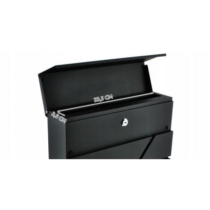 Postilaatikko 36,7x37 cm antrasiitti