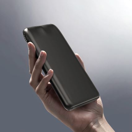 Power Bank 10000 mAh 10W Power Delivery 2xUSB-C + 1xUSB-A musta