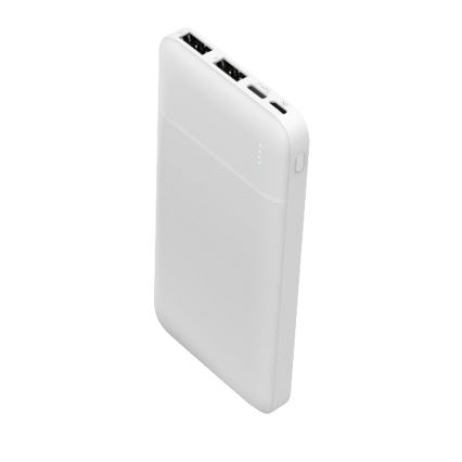 Power Bank 10000 mAh 3,7V valkoinen