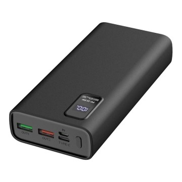 Power Bank LED-näytöllä Virransyöttö 20000 mAh 3.7V musta