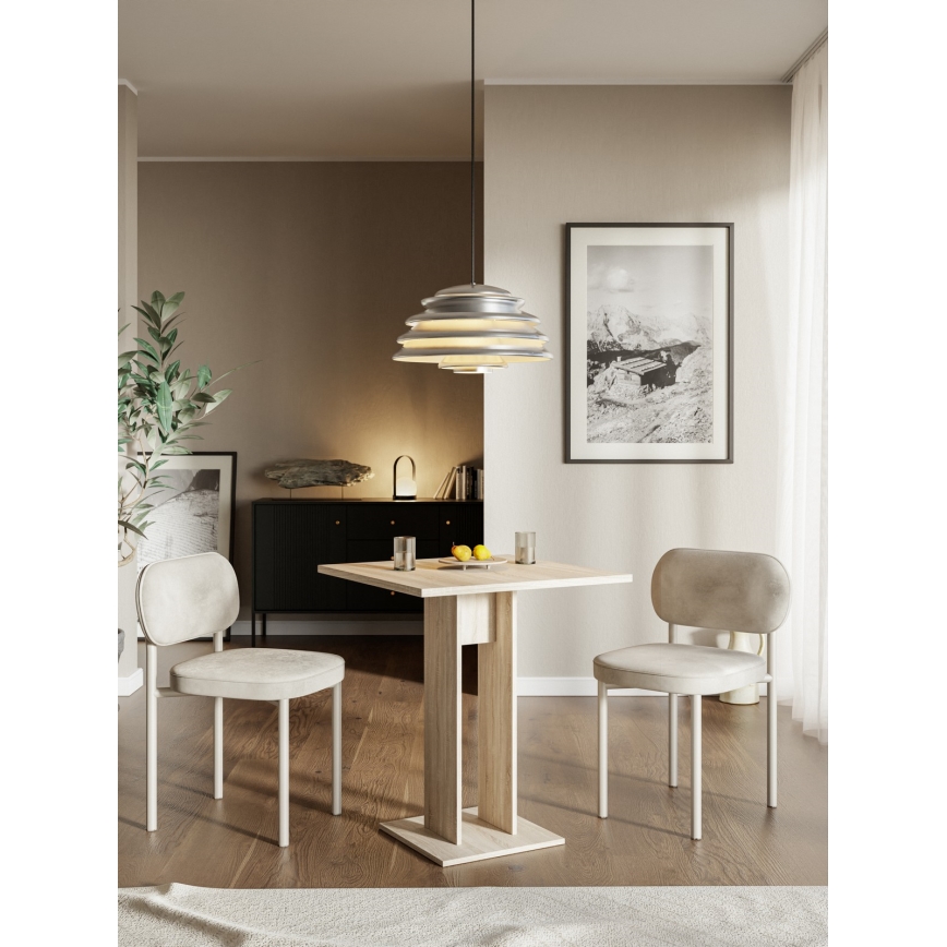 Pöytä STRAPO 68x68 cm sonoma‑tammi