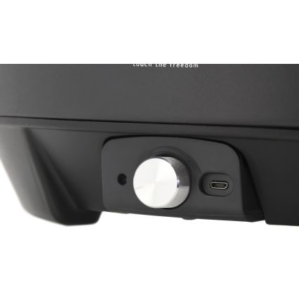 Pöytähiiligrilli 4xAA/USB musta