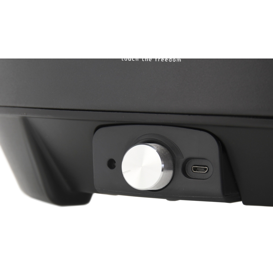 Pöytähiiligrilli 4xAA/USB musta