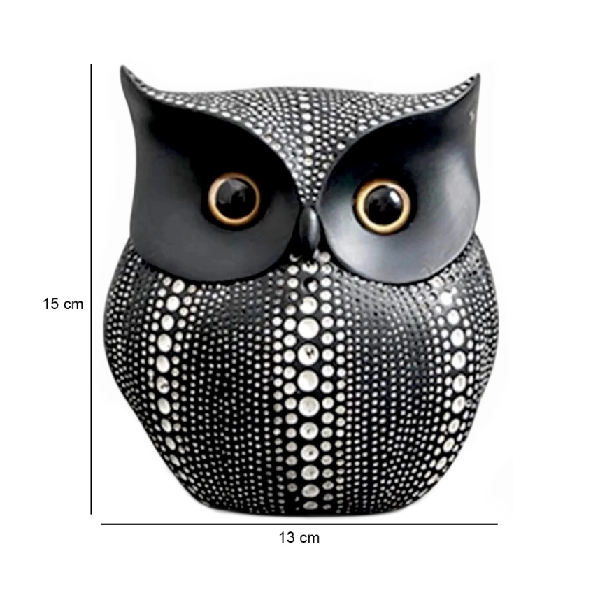 Pöytäkoriste 15 cm musta