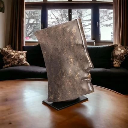 Pöytäkoriste 29x25x17 cm resiini/kuparinvärinen