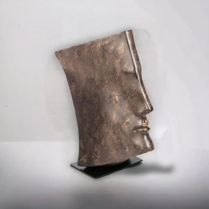 Pöytäkoriste 29x25x17 cm resiini/kuparinvärinen