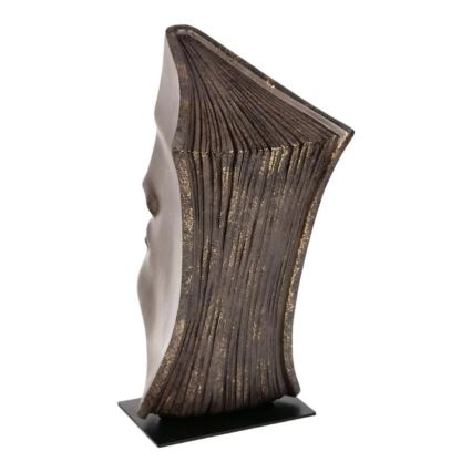 Pöytäkoriste 29x25x17 cm resiini/kuparinvärinen