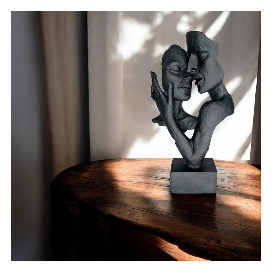 Pöytäkoriste 29x9x17 cm hartsi/musta