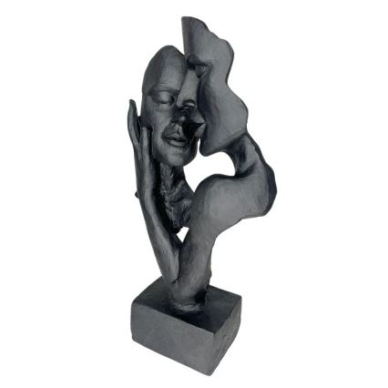 Pöytäkoriste 29x9x17 cm hartsi/musta