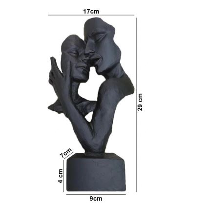 Pöytäkoriste 29x9x17 cm hartsi/musta