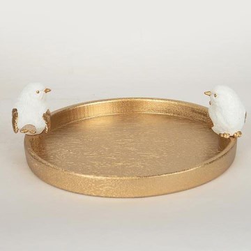 Pöytäkoristelautanen linnut 9,5x28x30,9 cm