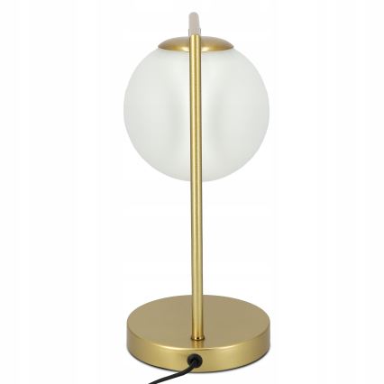 Pöytälamppu 1xE27/40W/230V kultainen/valkoinen