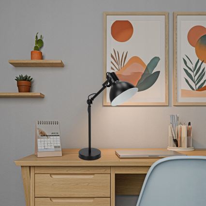 Pöytälamppu 1xE27/40W/230V musta