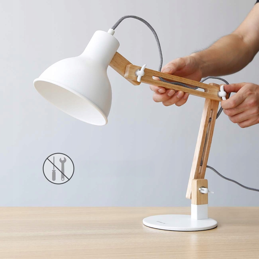 Pöytälamppu 1xE27/40W/230V valkoinen