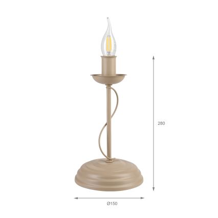 Pöytälamppu ANTON 1xE14/60W/230V beige