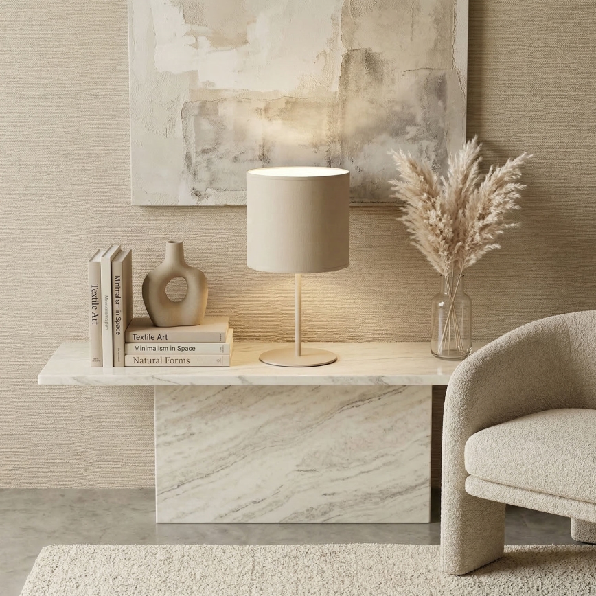Pöytälamppu ARDEN 1xE27/15W/230V beige