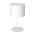 Pöytälamppu ARDEN 1xE27/60W/230V d. 18 cm valkoinen