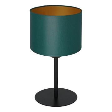Pöytälamppu ARDEN 1xE27/60W/230V d. 18 cm vihreä/kulta