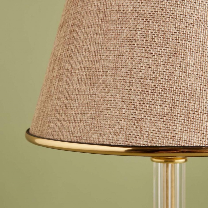 Pöytälamppu AYD 1xE27/40W/230V beige/kultainen