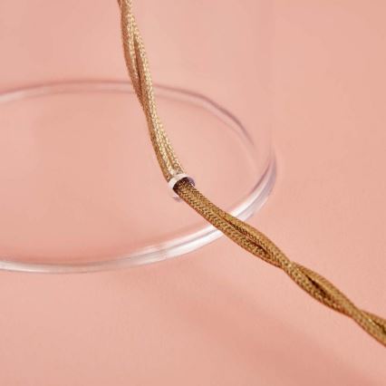 Pöytälamppu AYD 1xE27/40W/230V kerma/läpinäkyvä