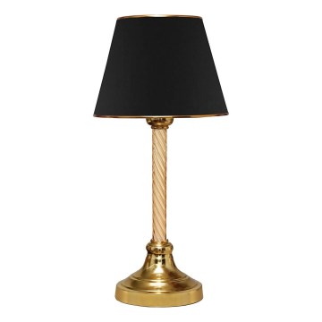 Pöytälamppu AYD 1xE27/40W/230V musta/kultainen