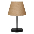 Pöytälamppu AYD 1xE27/40W/230V ruskea/musta