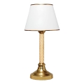 Pöytälamppu AYD 1xE27/40W/230V valkoinen/kultainen