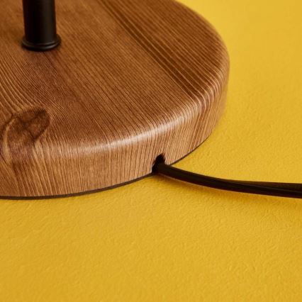 Pöytälamppu AYD 1xE27/40W/230V vihreä/ruskea