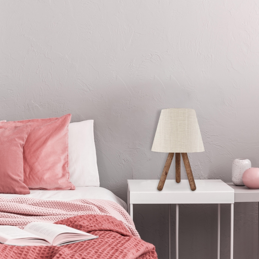 Pöytälamppu AYD 1xE27/60W/230V beige