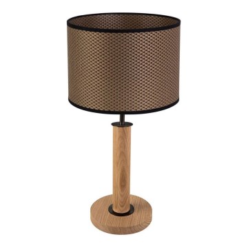 Pöytälamppu BENITA 1xE27/60W/230V 48 cm ruskea/tammi