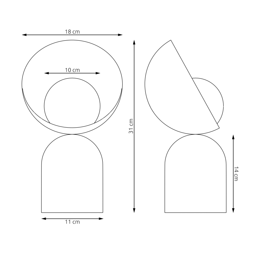 Pöytälamppu BOTO 1xG9/8W/230V oranssi