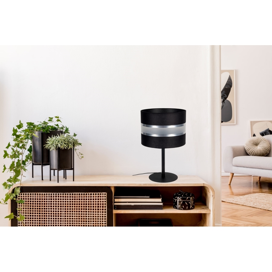 Pöytälamppu CORAL 1xE27/60W/230V musta