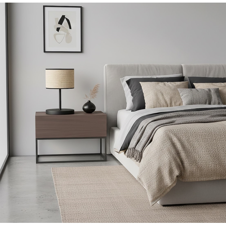 Pöytälamppu ECO 1xE27/15W/230V beige/rottinki