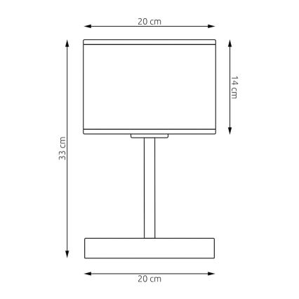 Pöytälamppu ECO 1xE27/15W/230V beige/rottinki