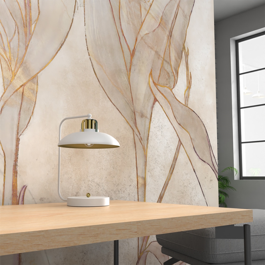 Pöytälamppu FELIX 1xE27/60W/230V valkoinen