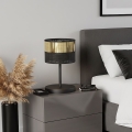Pöytälamppu LUX 1xE27/15W/230V musta/kultainen