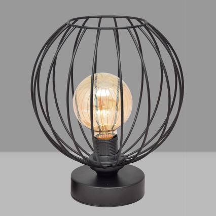 Pöytälamppu MERCURE 1xE27/15W/230V musta